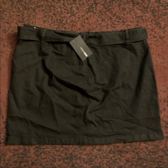 Plus Size Fashion Nova Stretch Denim Mini Skirt - Picture 2 of 3